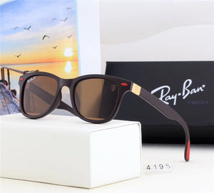 2018 Summer Original RayBan Outdoor Glassess,Hiking Eyewear RayBan RB4195 Men/Women Retro Comfortable UV Protection Sunglasses