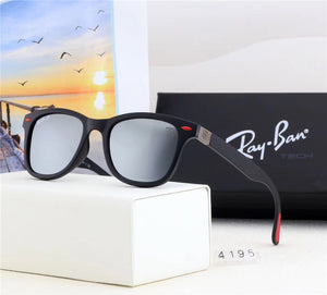 2018 Summer Original RayBan Outdoor Glassess,Hiking Eyewear RayBan RB4195 Men/Women Retro Comfortable UV Protection Sunglasses