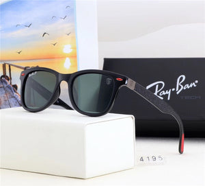 2018 Summer Original RayBan Outdoor Glassess,Hiking Eyewear RayBan RB4195 Men/Women Retro Comfortable UV Protection Sunglasses