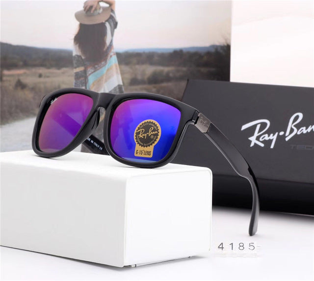 2018 Summer Original RayBan Outdoor Glassess,Hiking Eyewear RayBan RB4185 Men/Women Retro Comfortable UV Protection Sunglasses