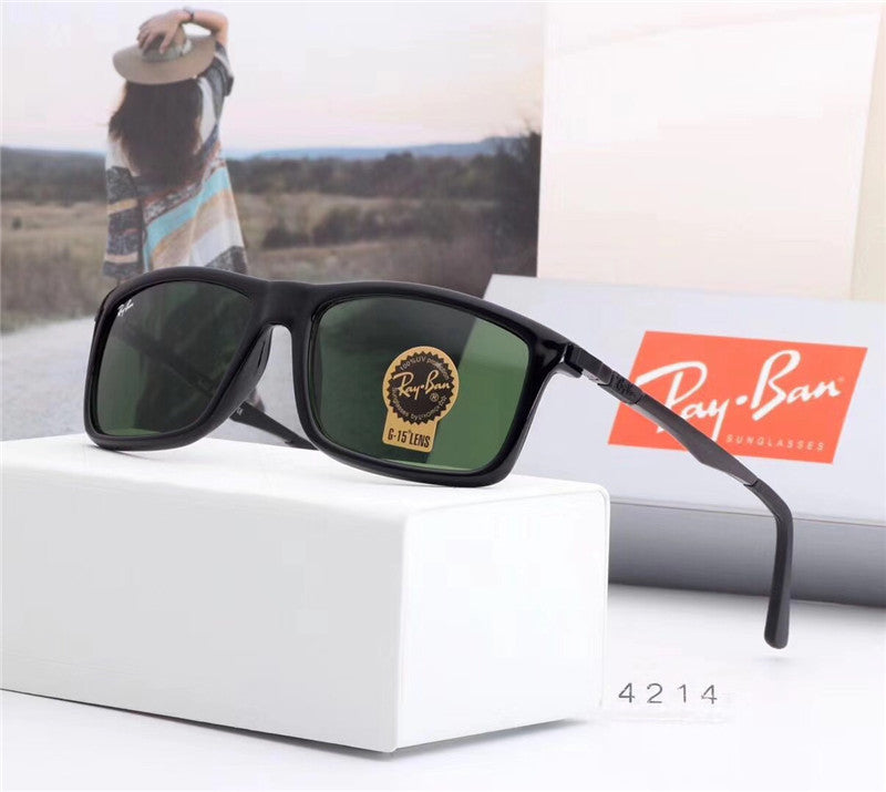 2018 Summer Original RayBan Outdoor Glassess,Hiking Eyewear RayBan RB4214 Men/Women Retro Comfortable UV Protection Sunglasses