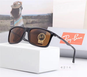 2018 Summer Original RayBan Outdoor Glassess,Hiking Eyewear RayBan RB4214 Men/Women Retro Comfortable UV Protection Sunglasses