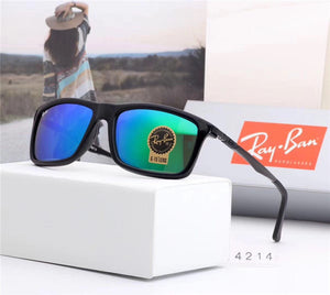 2018 Summer Original RayBan Outdoor Glassess,Hiking Eyewear RayBan RB4214 Men/Women Retro Comfortable UV Protection Sunglasses