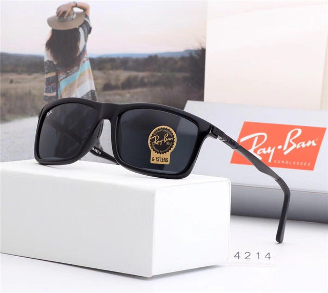 2018 Summer Original RayBan Outdoor Glassess,Hiking Eyewear RayBan RB4214 Men/Women Retro Comfortable UV Protection Sunglasses