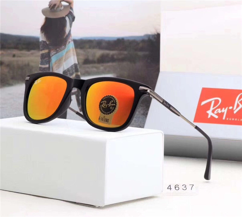 2018 Summer Original RayBan Outdoor Glassess,Hiking Eyewear RayBan Men/Women Retro Comfortable RB4637 UV Protection Sunglasses